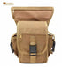 Oxford Drop Leg Bag for Men Women Thigh Water Resistant Fashion Motorcycle Leg Holster Hiking Waist Bag Pouch Tactical Fanny Pack Hip Drop Leg Pouch for Men Women Outdoor （khaki）