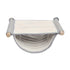 Large White Hanging Hamster and Parrot Bed, Warm Breathable Soft Pet Hanging Bed, Detachable Cat Cradle for Small Animals in Cage and Window Use（L）