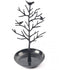 Jewelry Tree Necklace Earring Holder Modern Cute Bird Jewelry Stand for Women Girls Teen,with Tray Antique Rack Tower Decoration, Black (oniy box)