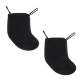 2 Pcs Violin Chinrest Pad 1/2 1/4 Cotton Chin Rest Cover Violin Shoulder to Practice, Black （Style 2)