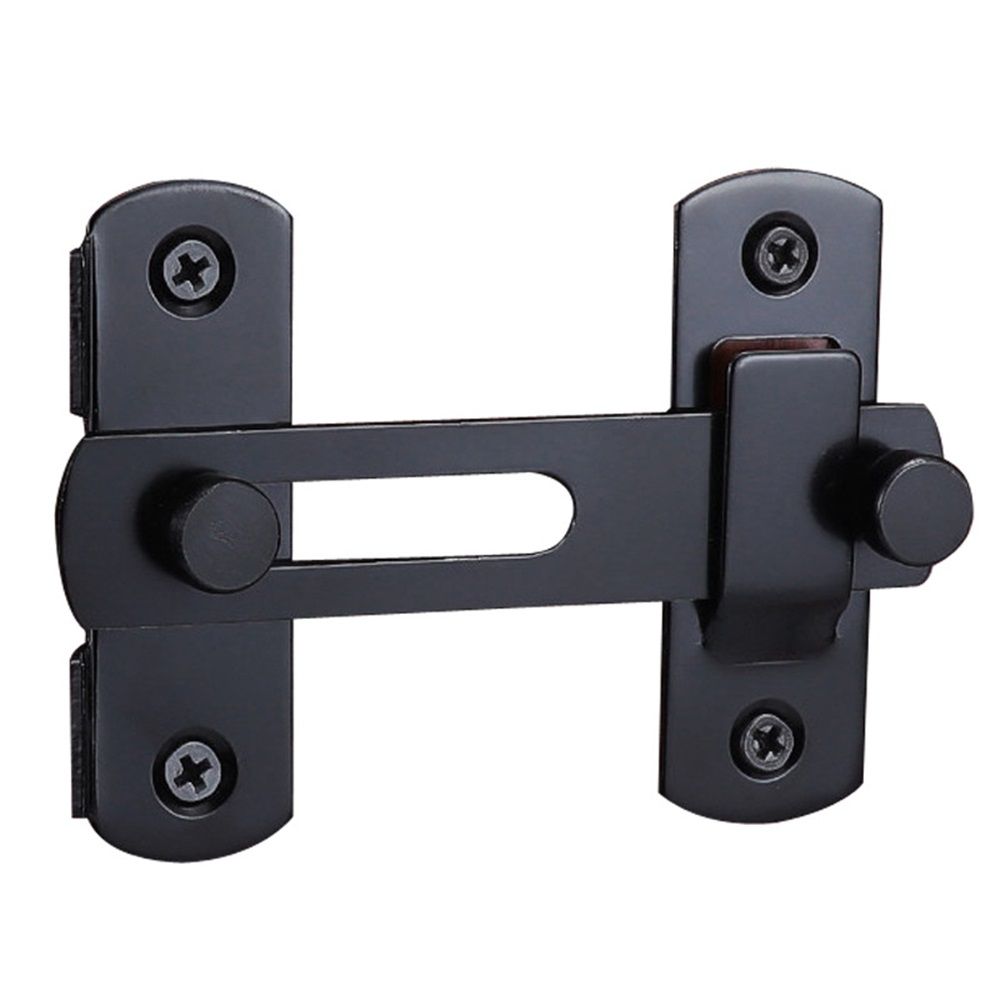 2 pack 180 Degree Flip Sliding Barn Door Lock for Privacy - Safe barn Door Locks and latches for Barn Door, Pet Door, Bathroom, Outdoor, Garage, Window, Sliding Door
