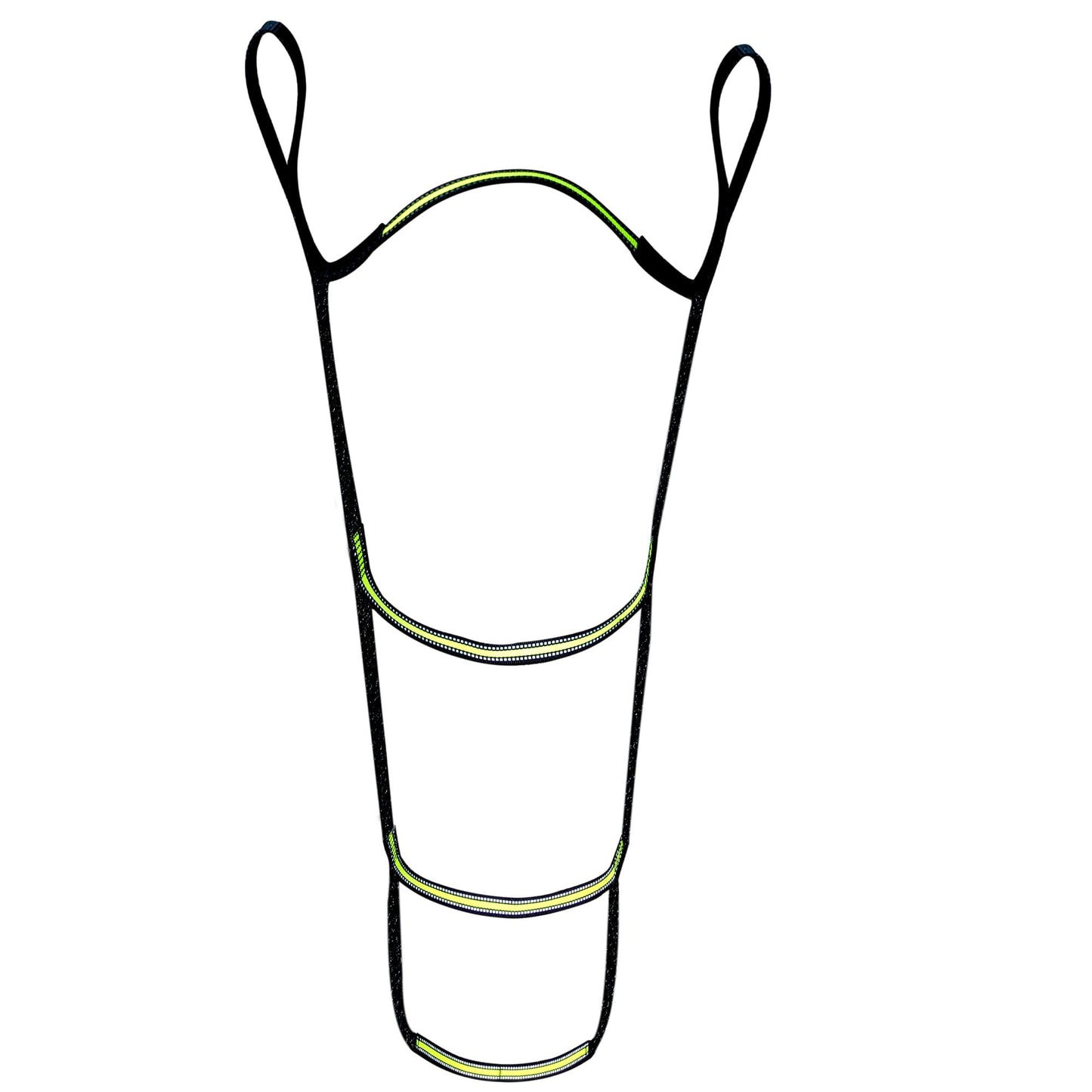 4 Step Hunting Climbing Aider w/High Visibility Steps Marine Rope Ladder for Inflatable Boat, Kayak, Motorboat, Canoeing