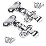 Marine 316 Stainless Steel Anti-Rattle Lockable Hatch,Hold Down Clamp Latch,Marine Hatch Locker (2 PCS)