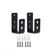 2x4 (1.5x3.5 inch) Door Barricade Brackets (2 pcs) | Drop Open Bar Holder Steel U Bracket for 2 by 4 Lumber as Security Door Reinforcement, Door Jammer, Tool Hanger for Home, Barn, Shed, Garage, Gate