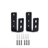 2x4 (1.5x3.5 inch) Door Barricade Brackets (2 pcs) | Drop Open Bar Holder Steel U Bracket for 2 by 4 Lumber as Security Door Reinforcement, Door Jammer, Tool Hanger for Home, Barn, Shed, Garage, Gate