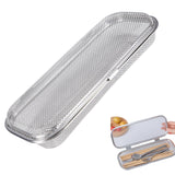 Dishwasher Basket, Stainless Steel Dishwasher Silverware Basket, Replacement Utensil Rectangular Mesh Drain for Small Items