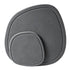 Diatomaceous Earth Plant Saucer for Indoor, 2 Pack Irregular 6.7 Inch 12 Inch, Instant Dry Pot Saucer, Plant Drip & Drainage Tray for Indoor, Stone Gray