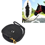 Horse Lead Rope, Double Braided Nylon Horse Lead Line, Lead Rope for Horses with Quick Halter Attachment, Soft Comfort Grip, Barn Horse Tack for Daily Use & Showing (1/2" X 15ft)