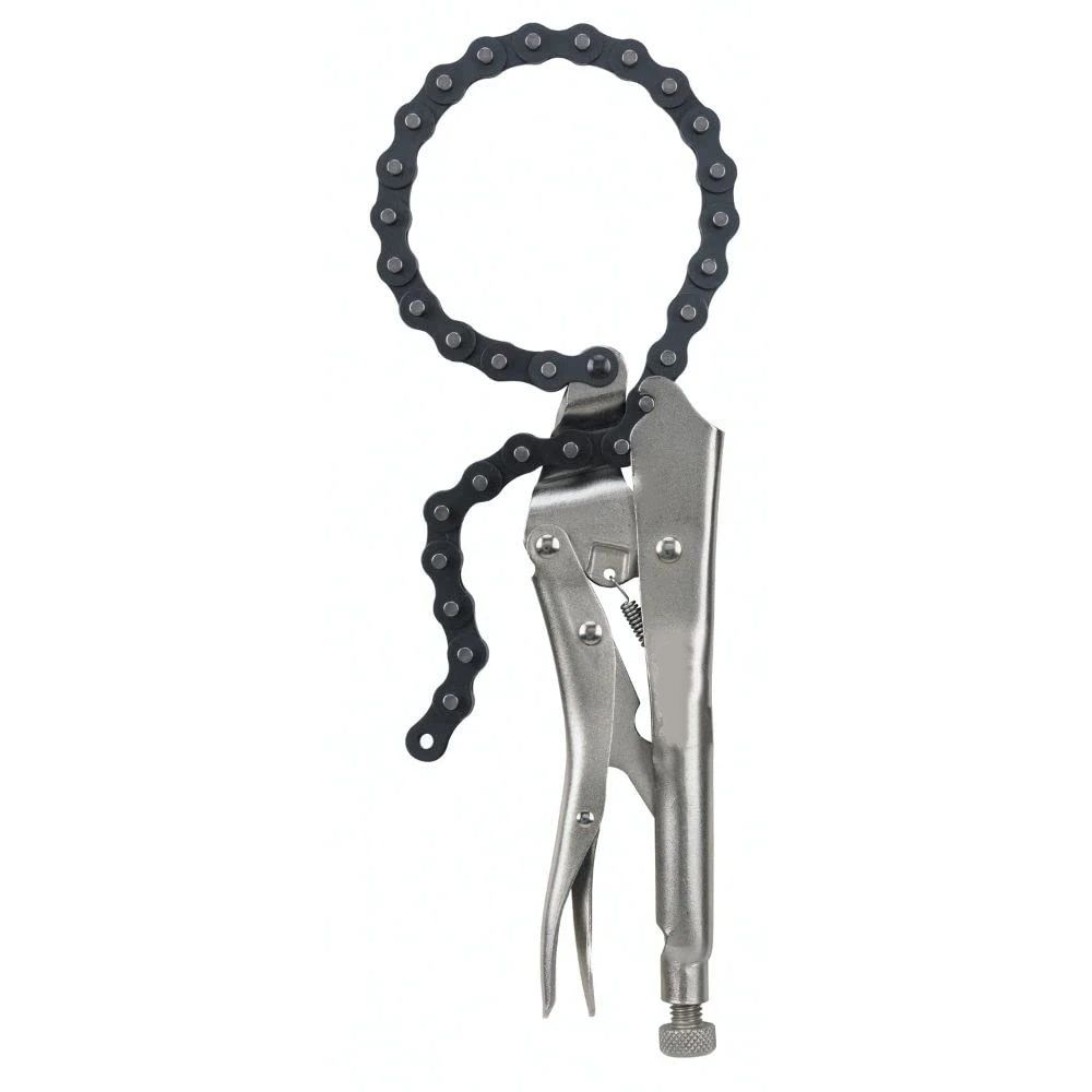 Locking Chain Clamp, Locking Chain Pliers with 80cm Chain, Quick Release，Heavy Duty Chain Vise Grip, Locking Chian Pliers Chain Vise Wrench for Any Shaped Objects