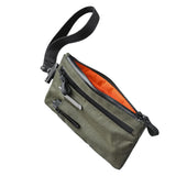 Multi-tool Slots EDC Organizer Pouch Nylon Passport Holder & EDC Wallet - Zip Clutch with Wrist Strap，3 External Slots for Travel, Cash, Cards, Phone, Keys (Olive Green)