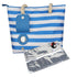 Beach Wine Tote with Insulated Bladder Bags, Leakproof Carrier for 1 Bottles, Perfect for Travel, Party, or Dinner (Blue+1 inner container)
