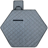 Hexagon Washable Liner for Small Animal Playpen, Portable Reusable Guinea Pig Playpen Pad Hamster Cage Pee Pad Super Absorbent Indoor Waterproof Anti-Slip for Rabbit Bunny (Grey M)