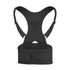 Magnetic therapy posture support back bracket adjustable posture corrector bracket shoulder back support strap - relieves neck, back, and spine pain (L)
