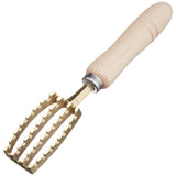 Fish Scaler Brush with Brass Serrated Sawtooth and Ergonomic Wooden Handle - Easily Remove Fish Scales Without Fuss Or Mess