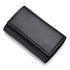Cowhide Key Holder - Car Key Loop Wallet Slim Keychain Pouch - Practical Key Organizer for Men & Women (black)