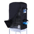 Bird Cage Cover for Night - Black Birdcage Cover with 4 Access Windows -Insulated Birdcage Cover with Dust Protection- Fits Parakeet, Cockatiel & Medium Cages