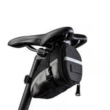 Bike Saddle Seat Bag – 1.2L Bicycle Saddle Bag Keep Bike Accessories – Bike Under Seat Pack for Essentials – Quick Release Bike Pouch – Reflective Stripes for Mountain Road Bikes