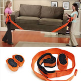 Moving Straps 2-Person Lifting and Moving System Adjustable Shoulder Lifting Carrying and Moving Straps Easily Move Lift Carry Secure Furniture Heavy Objects Orange