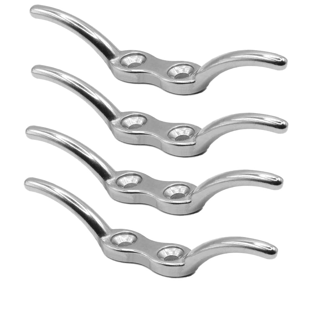 Boat Cleat, 2 1/2 in  6 inch Dock Cleat 316 Stainless Steel Marine Grade, Rope Cleat -Include Mounting Screws
