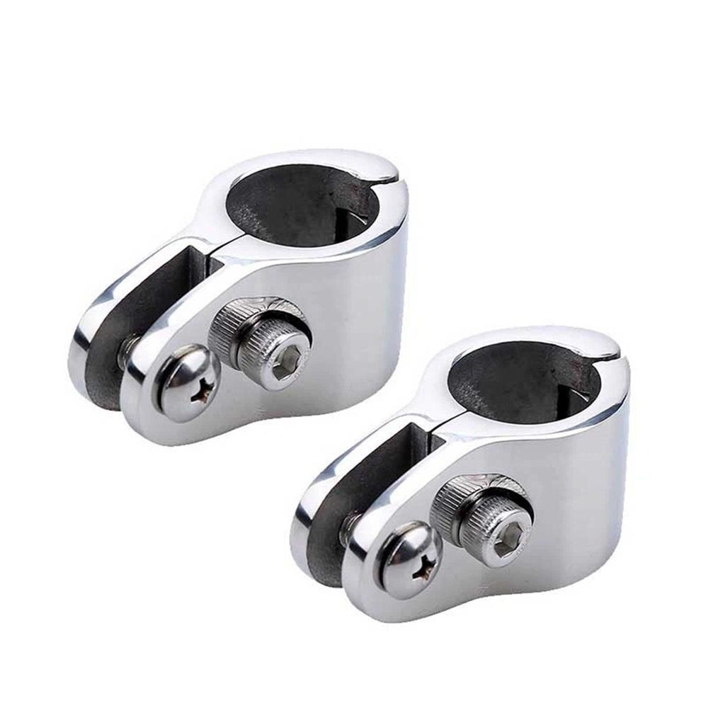 Top Fittings,Top Rail Mounts Jaw Slide,Eye End Caps External Stainless Steel 1 Pair Boat  Top Hinged Jaw Slide Rail Mount 316 Stainless Steel Marine Hardware