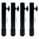 Table Leg Extenders for Folding Tables, Folding Table Legs Extensions for Straight and Bent Legs, Heavy Duty Steel 3 Levels Adjustable Folding Table Leg Risers, Raise Table Height