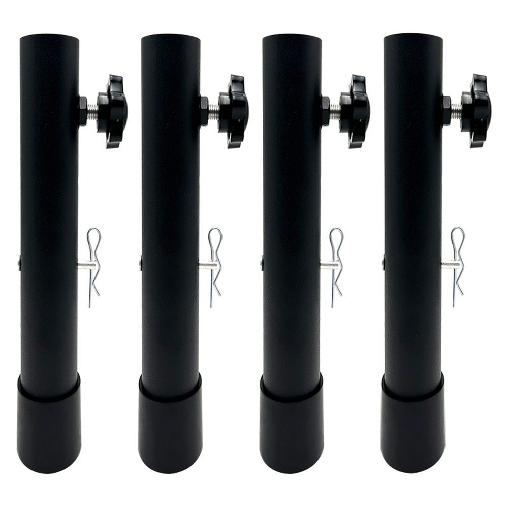 Table Leg Extenders for Folding Tables, Folding Table Legs Extensions for Straight and Bent Legs, Heavy Duty Steel 3 Levels Adjustable Folding Table Leg Risers, Raise Table Height