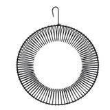 songbird  Whole Peanut Black Wreath Feeder for Squirrels and Blue Jays Hanging Peanut Wreath Feeder, Round Metal Hanging Bird Feeder for Feeding Birds and Squirrels,