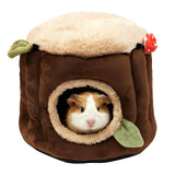 Guinea Pig Hamster Bedding or Hideout for Mouse Mice Rat Ferret Bunny Fluff Bedding Bed House Cage Accessories, （S）