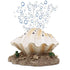 Aquarium Shell Decoration with Air Stone Bubble Tropical Clam Ornament  Aquarium Landscaping Decoration
