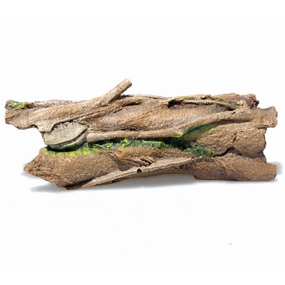 Lizard Snake or Reptile Hide, Large Hollow Log Snake Hideout for Ball  Bearded Dragon and Gecko Eco-Friendly Resin Tank Accessory with Basking Platform