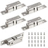 5Pcs 2.75"/ 70mm Double Ball Tension Roller Catch Latch, Solid Brass Hardware Fitting with Screws for Cabinet, Closet & Furniture Door, Chromium Plated