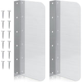 2pcs15 x 6 Inch Stainless Steel Splash Guard Stainless Steel Wall Mount Guard with Screws Screws for Bathroom Sink Side Sink Splash Prep Sinks Protector for Commercial Kitchen Restaurant