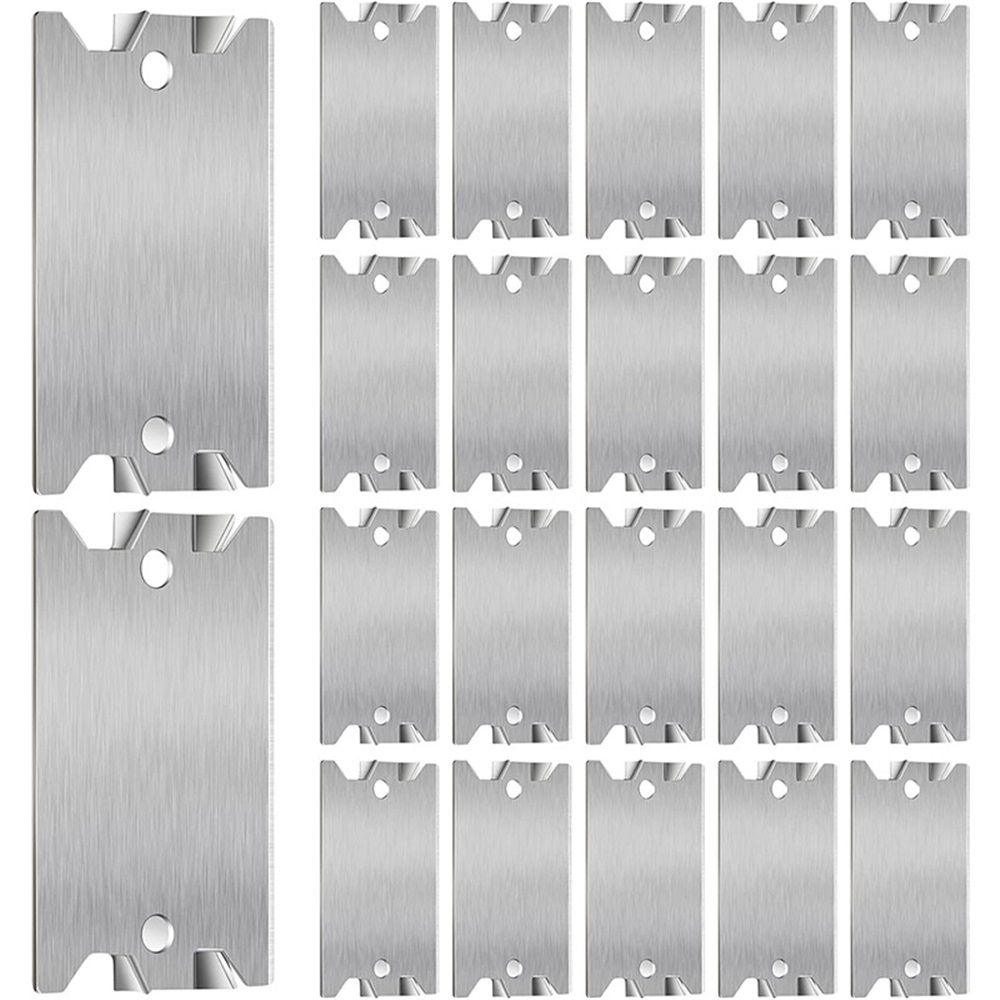50 Pcs Nail Plates for Wood Studs, 1.5" x 2.5" Cable Wire Protector with Pointed Prongs, Steel Safety Plates, Anti Nail Protection for Protects Plumbing and Wiring