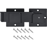 7.5" Flip Gate Latch Lock with Padlock Holes, 4mm Heavy Duty Aluminum Alloy Door Latch for Outdoor Wooden Fence, Swing and Sliding Open Gate, Double Gate, Barn Door, Shed, Vinyl Fence, Yard