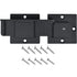 7.5" Flip Gate Latch Lock with Padlock Holes, 4mm Heavy Duty Aluminum Alloy Door Latch for Outdoor Wooden Fence, Swing and Sliding Open Gate, Double Gate, Barn Door, Shed, Vinyl Fence, Yard