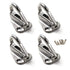 Spring Snap Attach Rope Hook, SS 316 Fender Spring Fending Hook Marine Clothes Boat Hardware (4pcs)