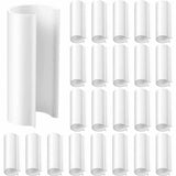 32 Pcs PVC Pipe Clips Pool Cover Clamps for Above Ground Pool Greenhouses, Row Covers, Garden, Shelters, Bird Protection, 2.4 Inch Long(for 3/4 Inch PVC Pipe,White)