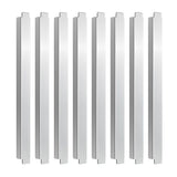 8Pcs 12 Inch Stainless Steel Adaptor Bar Table Adapter Bar Long Divider Metal Food Divider for Restaurant Kitchen Food Service Accessories