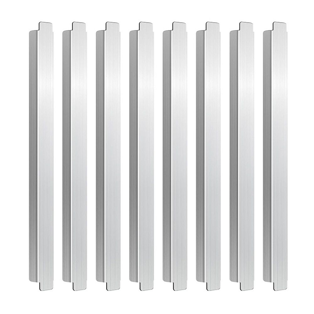 8Pcs 12 Inch Stainless Steel Adaptor Bar Table Adapter Bar Long Divider Metal Food Divider for Restaurant Kitchen Food Service Accessories