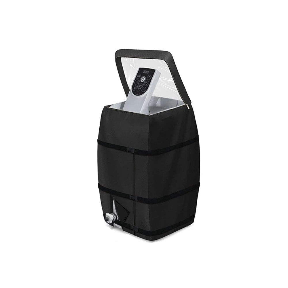 Hot Tub Spa Heater Pump Cover with Transparent PVC Top Window and Zipper Opening,Heavy Duty Waterproof Dustproof Hot Tub Insulated Pump Cover for Multiple Brands (Black)