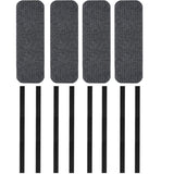 RV Step Covers 4 Pack 24" Wide x 7.5" Deep Camper Step Covers, Non Slip RV Stair Treads for Travel Trailers, Mobile Home, Motorhome (Gray)