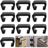 10 Pack Outdoor Patio Rattan Furniture Clips, Patio Wicker Rattan Sectional Modular Sofa Chair Connector Fasteners. (2.05 inch M)