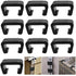 10 Pack Outdoor Patio Rattan Furniture Clips, Patio Wicker Rattan Sectional Modular Sofa Chair Connector Fasteners. (2.05 inch M)
