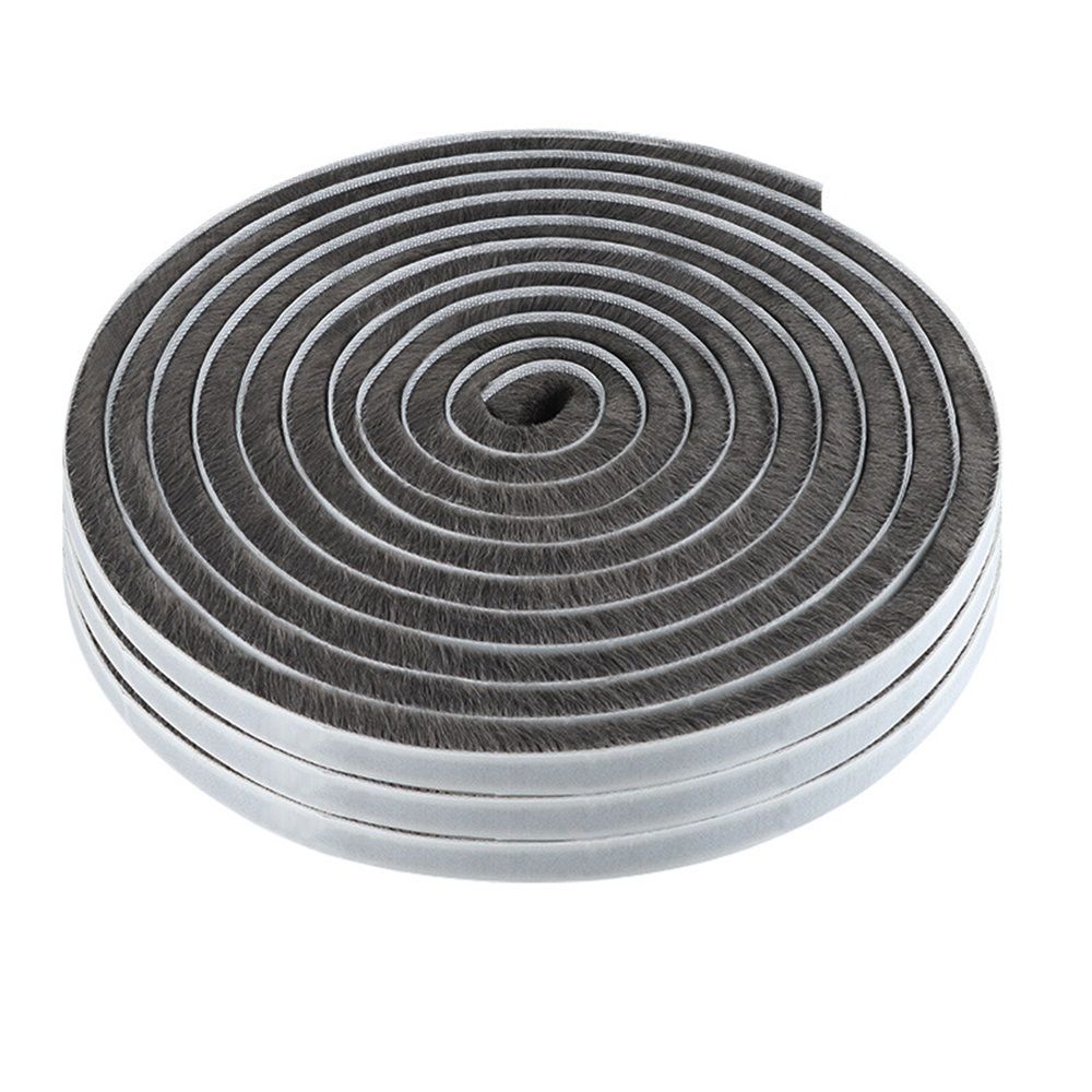 33 Ft Gray Self-Adhesive Soundproofing Weather Stripping for Doors and Windows, 0.35" Wide x 0.2" Thick