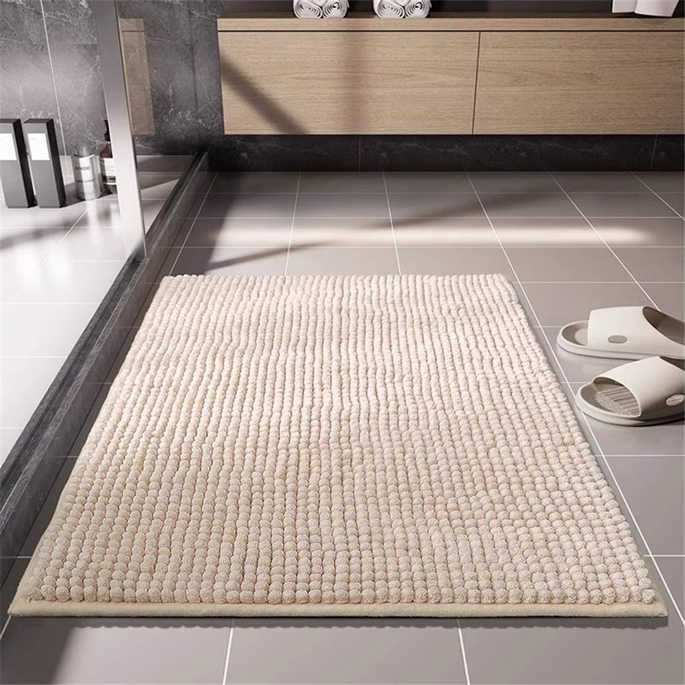 Non-Slip Bath Rug,Extra Soft Microfiber Bedroom Shag Carpet with Anti-Slip Backing,Water/Dust Absorbent Fast Dry Shower Mat,Sound Insulated Stairs Pad,Machine Washable (15 x 23 Inches)