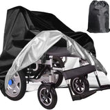 Wheelchair Cover,Electric Wheelchair Cover,Wheelchair Cover for Storage,Waterproof Mobility Scooter Cover, Protector from Dust Dirt Snow Rain Sun Rays,Rolling Walker Cover ,Indoor use (M)