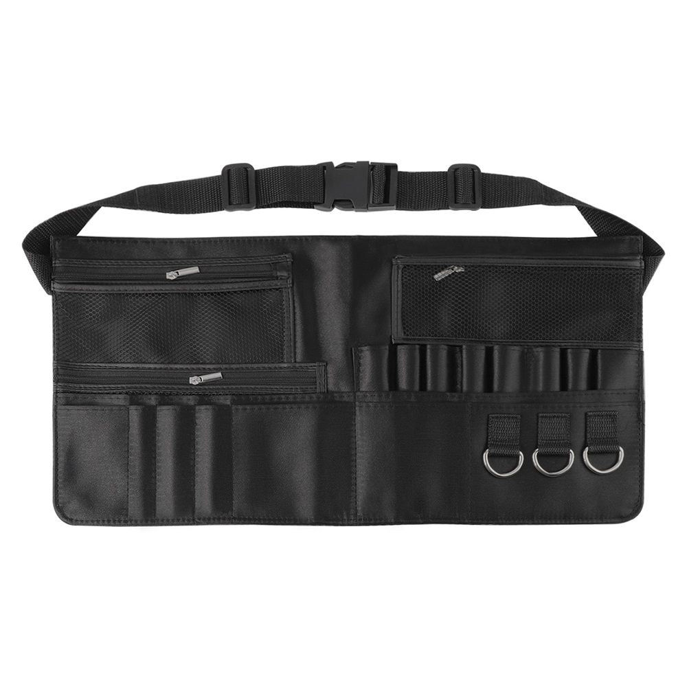 Professional Makeup Apron - Makeup Artist Brush belt , Brush Pouch Holder Multi Pockets with Belt Strap Bag (Brushes Not Included)