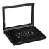 100 Slot Ring Holder Display Case - Black Jewelry Organizer with Transparent Lid, Ring Organizer For Jewelry Rings (oniy box)