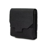 Mini Utility Pouch Essential Pouch General Purpose Micro Pouch Flashlight Earplug  Bag Fit Vest and Belt（black）