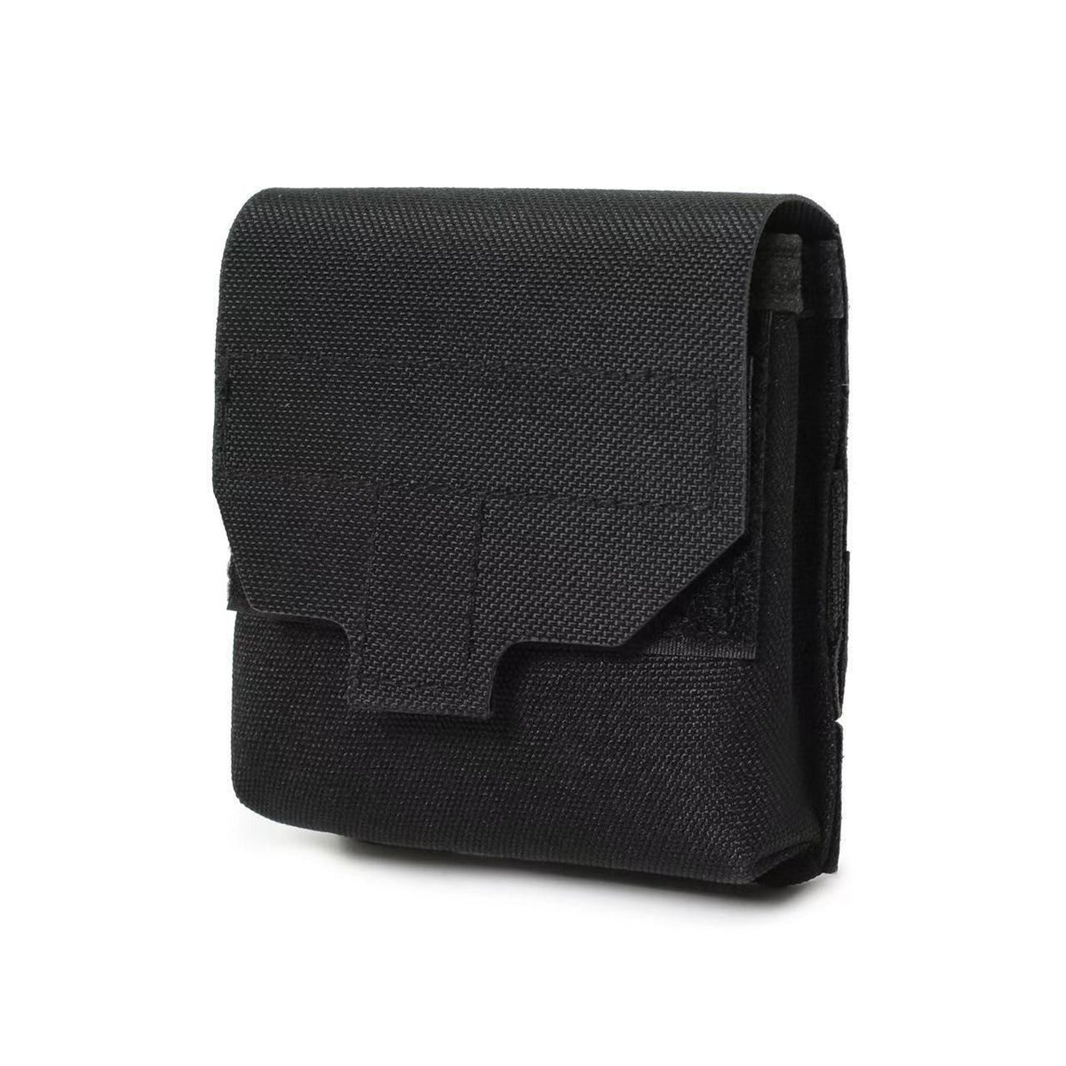 Mini Utility Pouch Essential Pouch General Purpose Micro Pouch Flashlight Earplug  Bag Fit Vest and Belt（black）